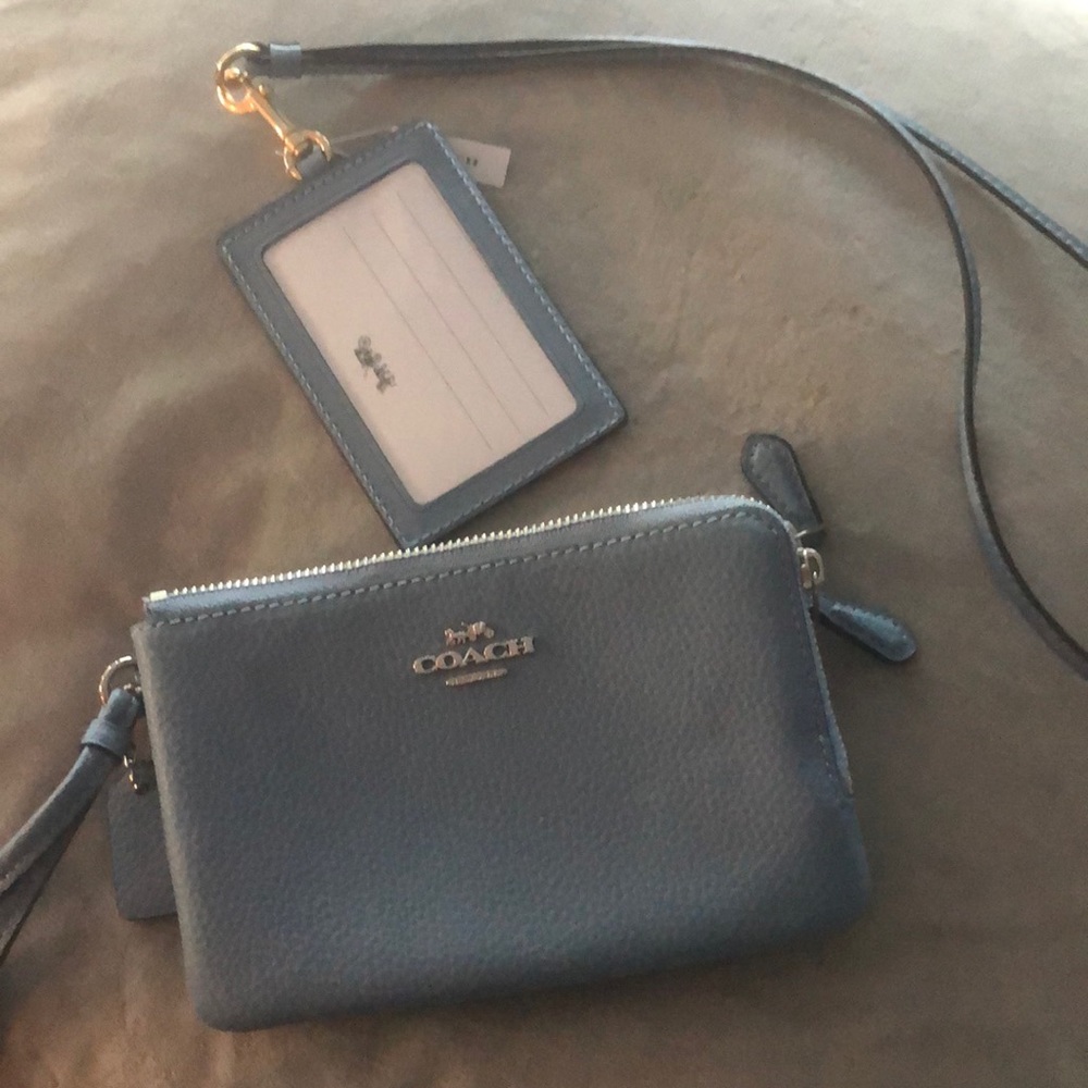 Coach wristlet and ID card holder